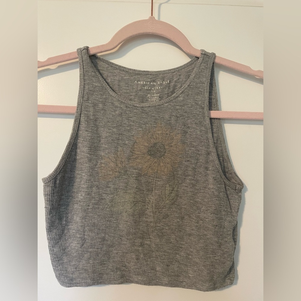 American Eagle Sun Flower Tank Top